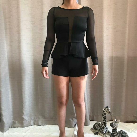 Mystic Pants - Mystic Black Long-Sleeve Romper